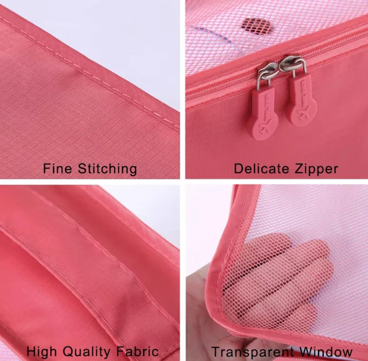 Glitz 6pcs Set Travel Organizer Storage Bags