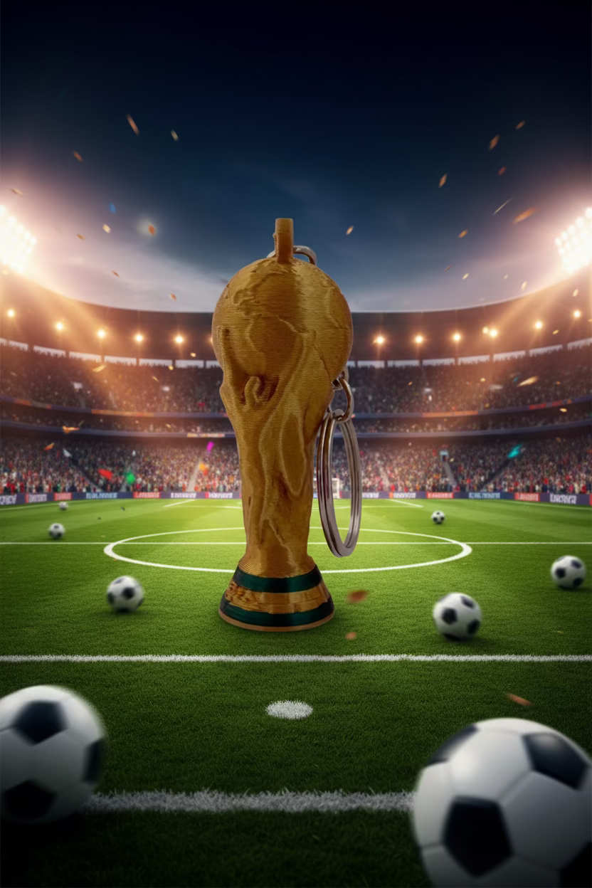 World Cup Trophy Keychain