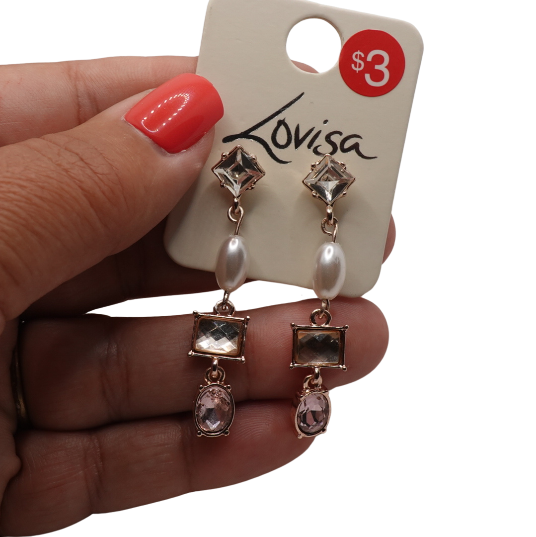 Glitz Natural Stone Fashion Dangling Earrings