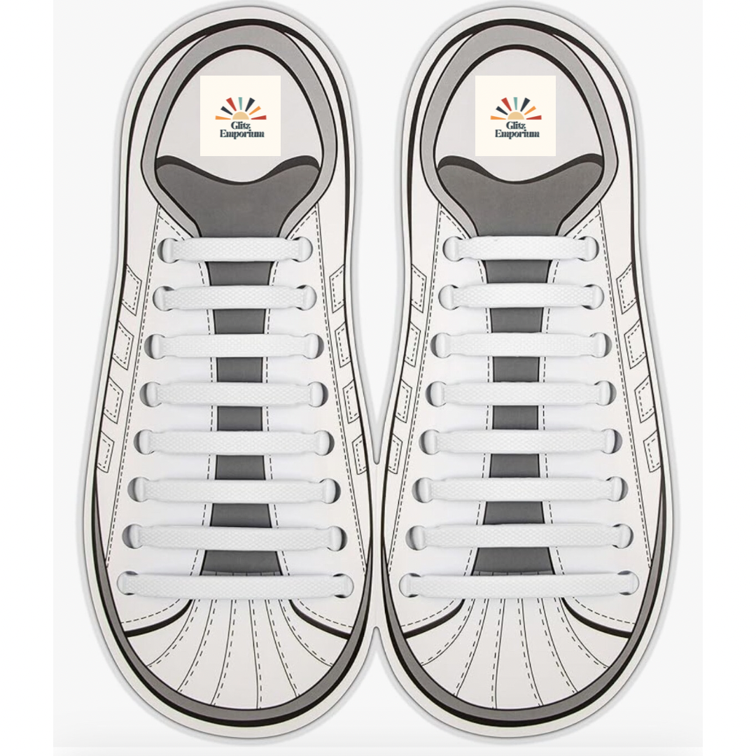 Glitz Elastic Silicone No Tie Shoelaces