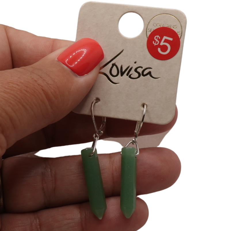Glitz Natural Stone Fashion Dangling Earrings