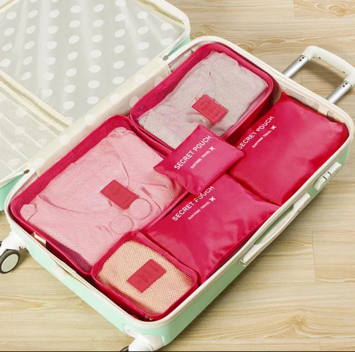 Glitz 6pcs Set Travel Organizer Storage Bags