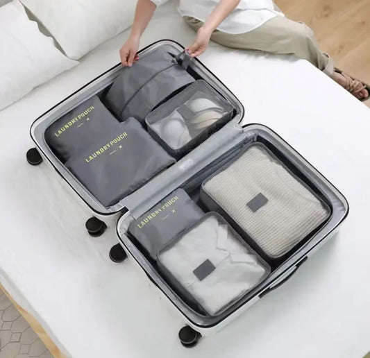 Glitz 6pcs Set Travel Organizer Storage Bags
