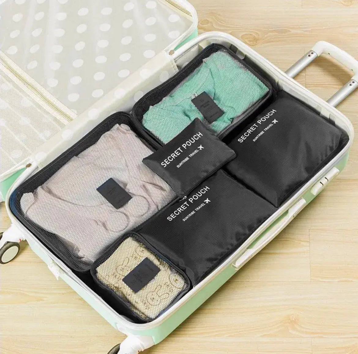 Glitz 6pcs Set Travel Organizer Storage Bags