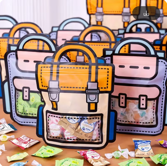 Glitz Fun Cartoon Backpack Snack Bag 3 pcs set