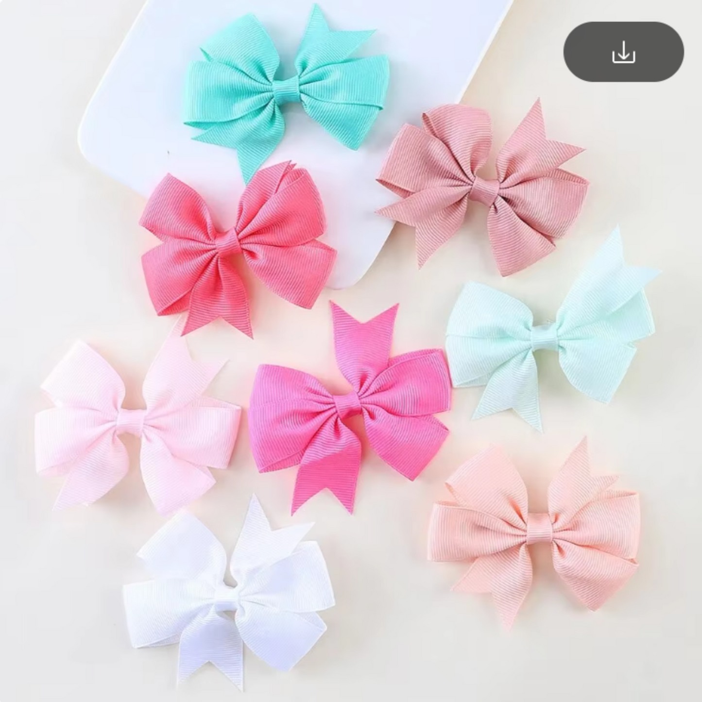 Glitz 6-piece Cute Small Bow Hair Clip Set