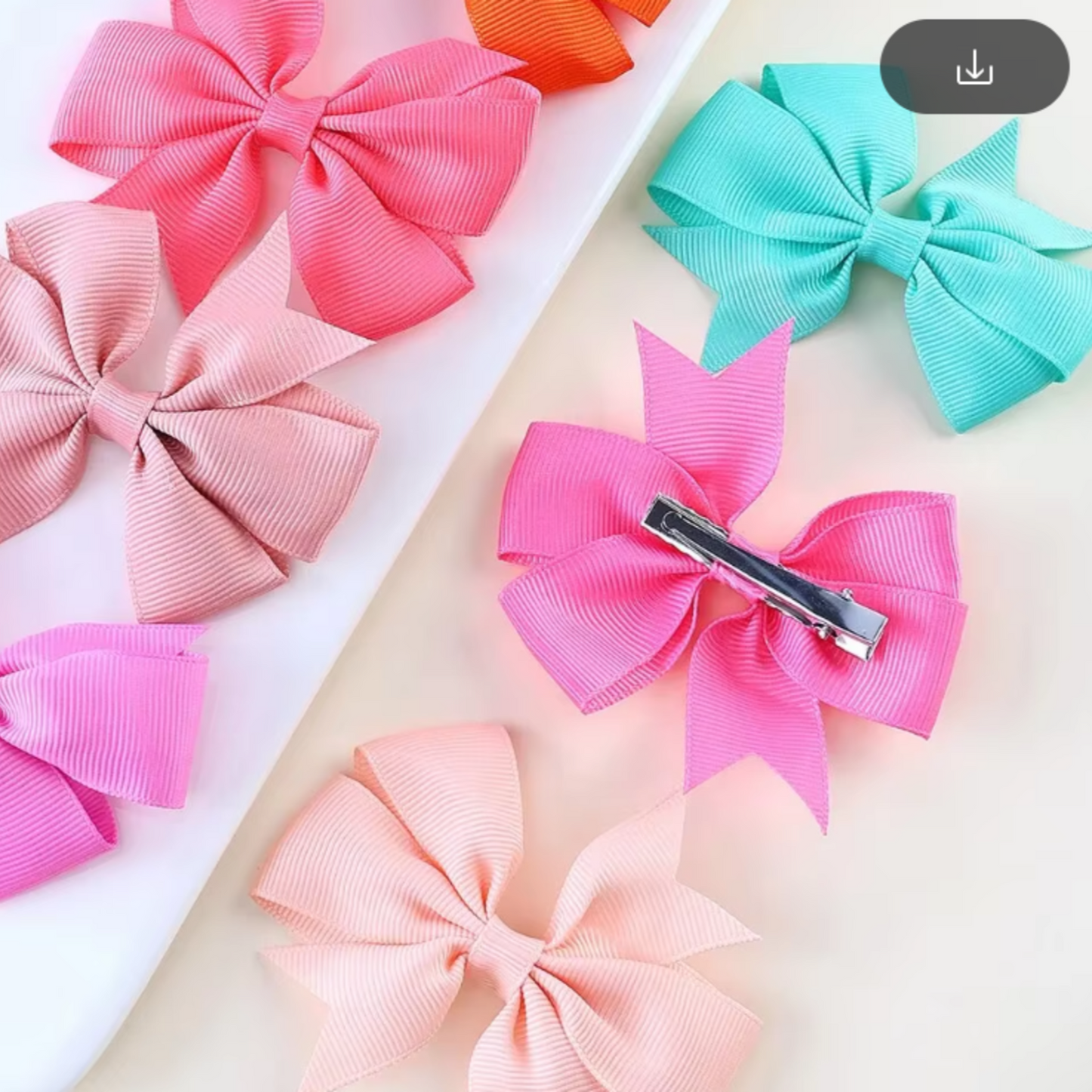 Glitz 6-piece Cute Small Bow Hair Clip Set