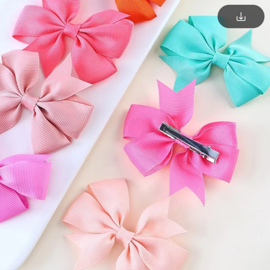 Glitz 6-piece Cute Small Bow Hair Clip Set