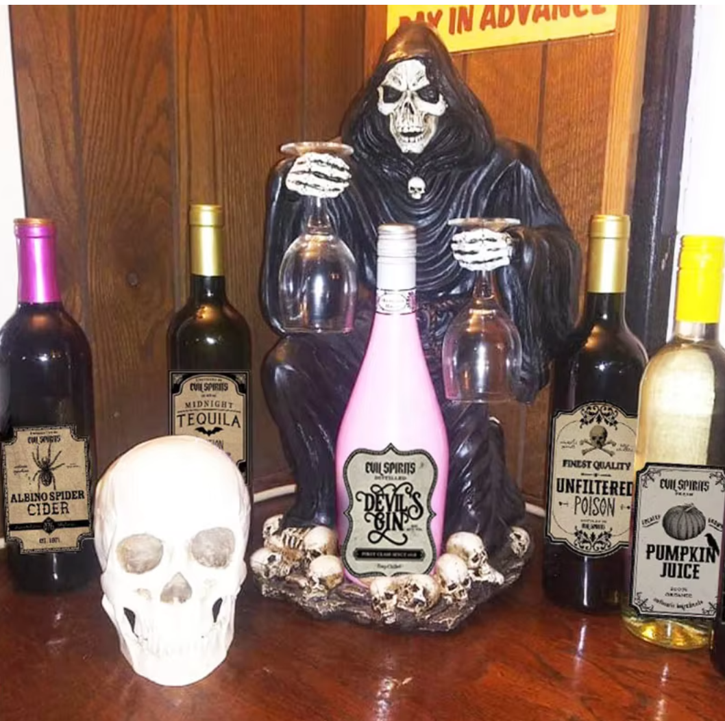 Glitz 12pcs Halloween Bottle Labels Stickers